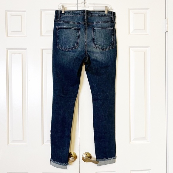 Fidelity denim Gwen high rise skinny Abbot vintage w holes distressed jeans. 29 - Picture 7 of 15